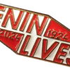 Lenin Lives! enamel badge